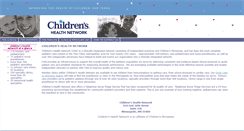 Desktop Screenshot of childrenshealthnetwork.org