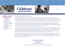 Tablet Screenshot of childrenshealthnetwork.org